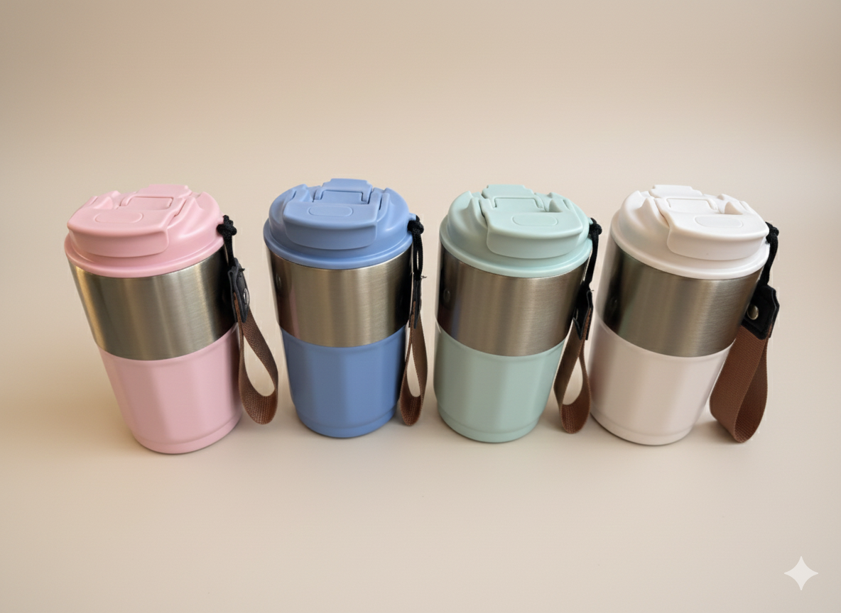 VASO TERMICO RAYADO 420 ML